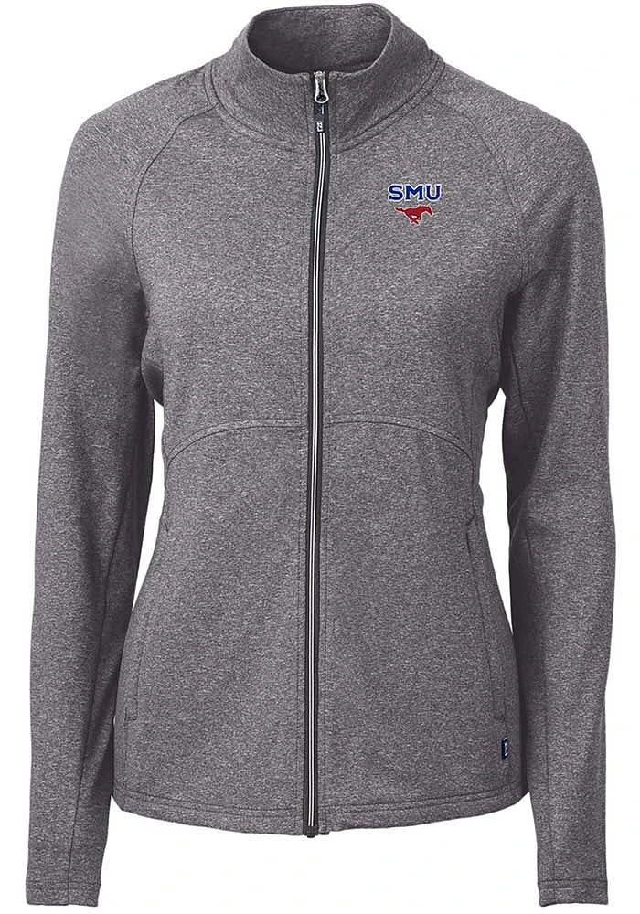 Cutter and Buck SMU Mustangs Womens Adapt Eco Knit Light Weight Jacket