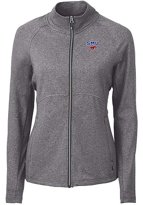 Cutter and Buck SMU Mustangs Womens Adapt Eco Knit Light Weight Jacket