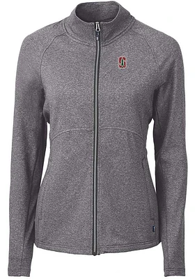 Cutter and Buck Stanford Cardinal Womens Adapt Eco Knit Light Weight Jacket