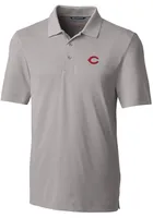 Cutter and Buck Cincinnati Reds Mens Forge Stretch Short Sleeve Polo