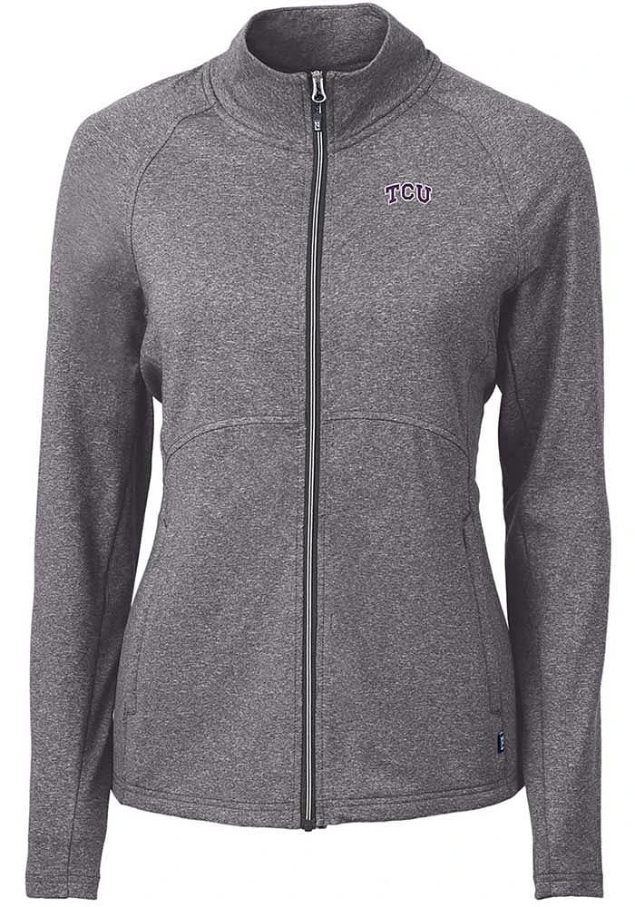 Cutter and Buck TCU Horned Frogs Womens Adapt Eco Knit Light Weight Jacket