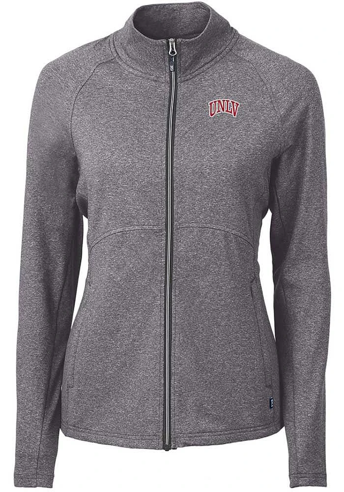 Cutter and Buck UNLV Runnin Rebels Womens Black Adapt Eco Knit Light Weight Jacket