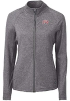 Cutter and Buck UNLV Runnin Rebels Womens Black Adapt Eco Knit Light Weight Jacket