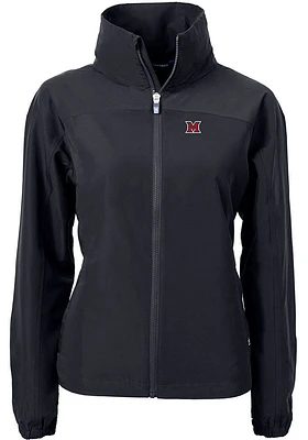 Cutter and Buck Miami RedHawks Womens Charter Eco Light Weight Jacket