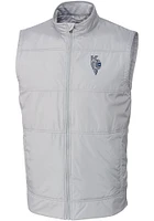 Cutter and Buck Kansas City Royals Big Tall Grey Connect Stealth Mens Vest