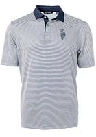 Cutter and Buck Kansas City Royals Navy Blue Connect Virtue Eco Pique Micro Stripe Big Ta..
