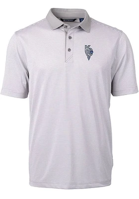 Cutter and Buck Kansas City Royals Connect Virtue Eco Pique Micro Stripe Big Tall Po