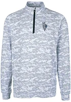 Cutter and Buck Kansas City Royals Mens Charcoal Connect Traverse Big Tall Qtr Zip