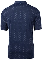 Cutter and Buck Kansas City Royals Navy Blue Connect Virtue Eco Pique Tle Big Tall Polo