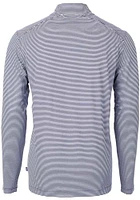 Cutter and Buck Kansas City Royals Mens Navy Blue Connect Virtue Eco Pique Stripe Big Tal..