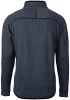 Cutter and Buck Kansas City Royals Mens Navy Blue Connect Mainsail Big Tall Qtr Zip