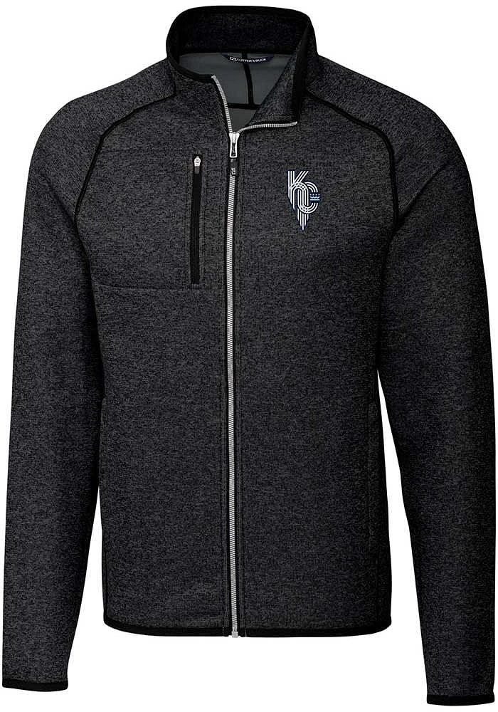 Cutter and Buck Kansas City Royals Mens Grey Connect Mainsail Big Tall Light Weight Jacke