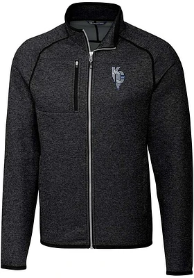 Cutter and Buck Kansas City Royals Mens Grey Connect Mainsail Big Tall Light Weight Jacke