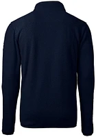 Cutter and Buck Kansas City Royals Mens Navy Blue Connect Cascade Sherpa Big Tall Qtr Zip