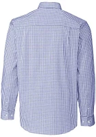 Cutter and Buck Kansas City Royals Mens Blue Connect Easy Care Stretch Big Tall Dress Shi..