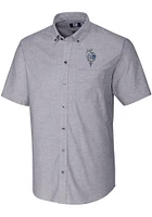 Cutter and Buck Kansas City Royals Mens Charcoal Connect Stretch Oxford Big Tall T-Shirt
