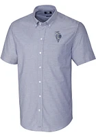 Cutter and Buck Kansas City Royals Mens Light Blue Connect Stretch Oxford Big Tall T-Shir..