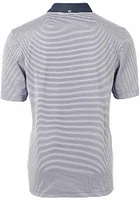 Cutter and Buck Kansas City Royals Mens Navy Blue Connect Virtue Eco Pique Micro Stripe Short..