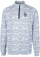 Cutter and Buck Kansas City Royals Mens Charcoal Connect Traverse Long Sleeve Qtr Zip Pullove..