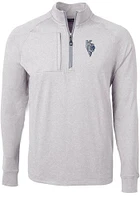 Cutter and Buck Kansas City Royals Mens Connect Adapt Eco Long Sleeve Qtr Zip Pullover