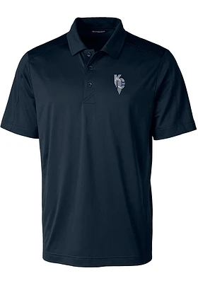 Cutter and Buck Kansas City Royals Mens Navy Blue Connect Prospect Short Sleeve Polo