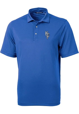 Cutter and Buck Kansas City Royals Mens Connect Virtue Eco Pique Short Sleeve Polo