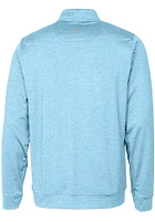Cutter and Buck Kansas City Royals Mens Light Blue Connect Stealth Long Sleeve Qtr Zip Pullov..