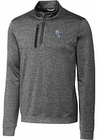 Cutter and Buck Kansas City Royals Mens Charcoal Connect Stealth Long Sleeve Qtr Zip Pullover