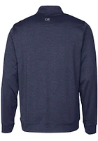Cutter and Buck Kansas City Royals Mens Navy Blue Connect Stealth Long Sleeve Qtr Zip Pullove..