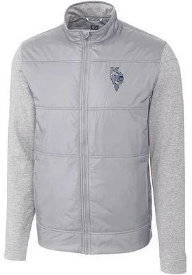 Cutter and Buck Kansas City Royals Mens Grey Connect Stealth Medium Weight Jacket