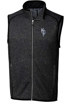 Cutter and Buck Kansas City Royals Mens Charcoal Connect Mainsail Sleeveless Jacket