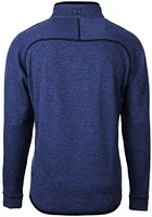 Cutter and Buck Kansas City Royals Mens Blue Connect Mainsail Long Sleeve Qtr Zip Pullover