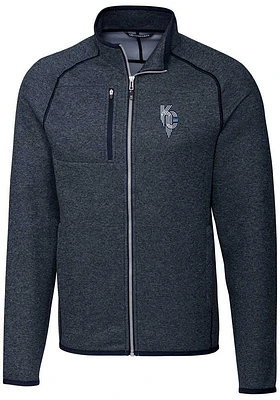 Cutter and Buck Kansas City Royals Mens Navy Blue Connect Mainsail Medium Weight Jacket