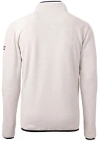 Cutter and Buck Kansas City Royals Mens White Connect Cascade Sherpa Long Sleeve Qtr Zip Pull..