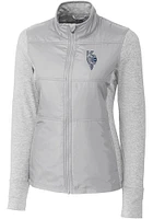 Cutter and Buck Kansas City Royals Womens Grey Connect Stealth Medium Weight Jacket