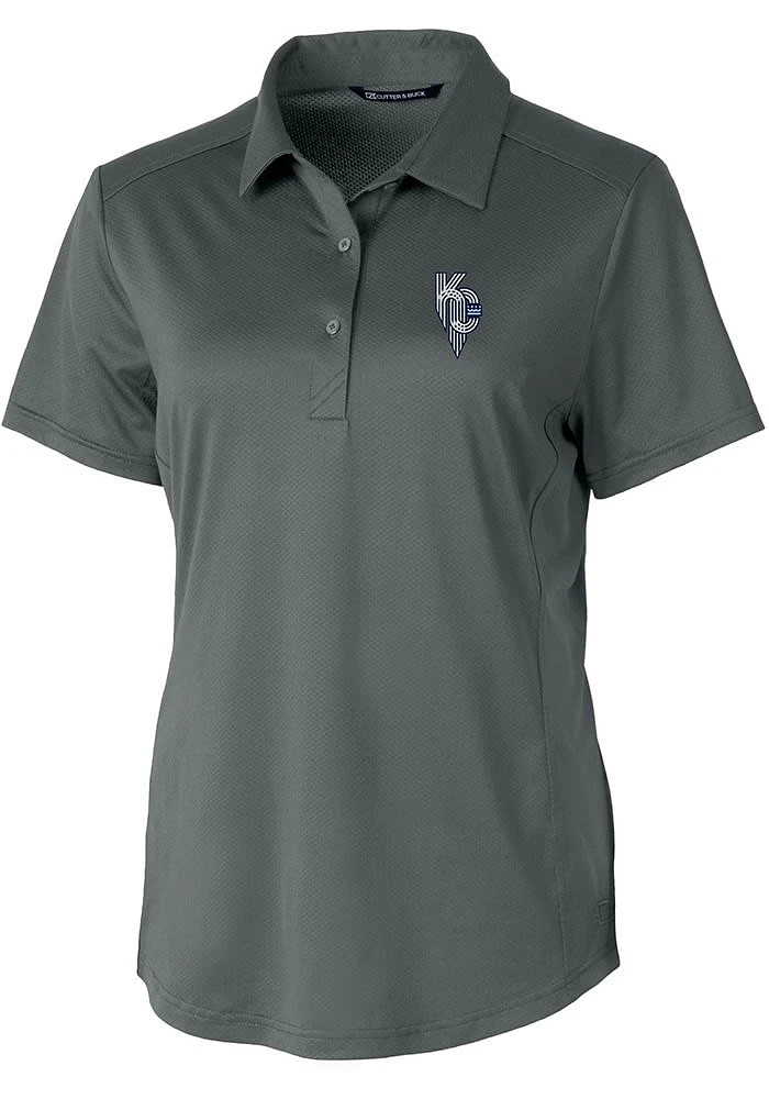Cutter and Buck Kansas City Royals Womens Connect Prospect Short Sleeve Polo Shirt