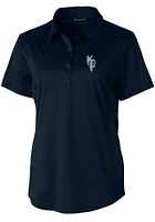 Cutter and Buck Kansas City Royals Womens Navy Blue Connect Prospect Short Sleeve Polo Shirt