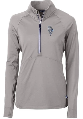 Cutter and Buck Kansas City Royals Womens Connect Adapt Eco Qtr Zip