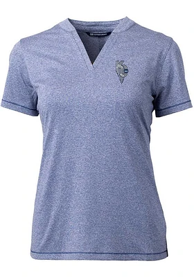 Cutter and Buck Kansas City Royals Womens Connect Forge Short Sleeve T-Shirt