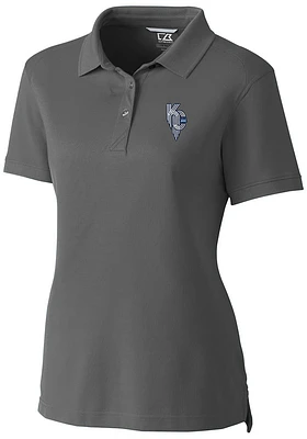 Cutter and Buck Kansas City Royals Womens Connect Advantage Short Sleeve Polo Shirt