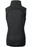 Cutter and Buck Kansas City Royals Womens Charcoal Connect Mainsail Asymmetrical Vest