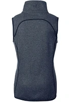 Cutter and Buck Kansas City Royals Womens Navy Blue Connect Mainsail Asymmetrical Vest