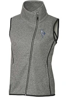 Cutter and Buck Kansas City Royals Womens Grey Connect Mainsail Asymmetrical Vest