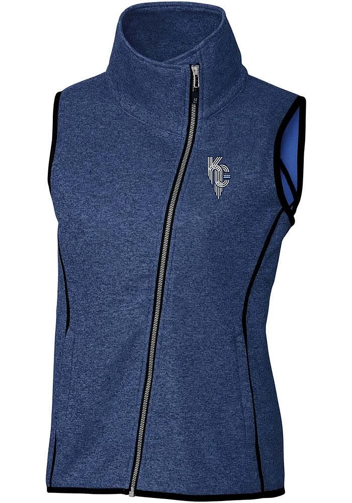 Cutter and Buck Kansas City Royals Womens Blue Connect Mainsail Vest