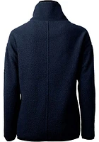 Cutter and Buck Kansas City Royals Womens Navy Blue Connect Cascade Sherpa Qtr Zip