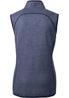 Cutter and Buck Kansas City Royals Womens Navy Blue Connect Mainsail Vest