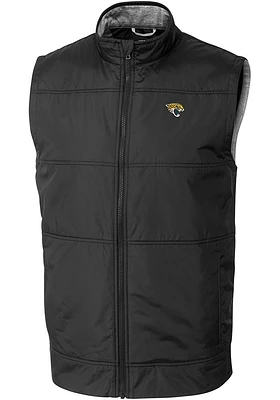 Cutter and Buck Jacksonville Jaguars Mens Stealth Sleeveless Jacket