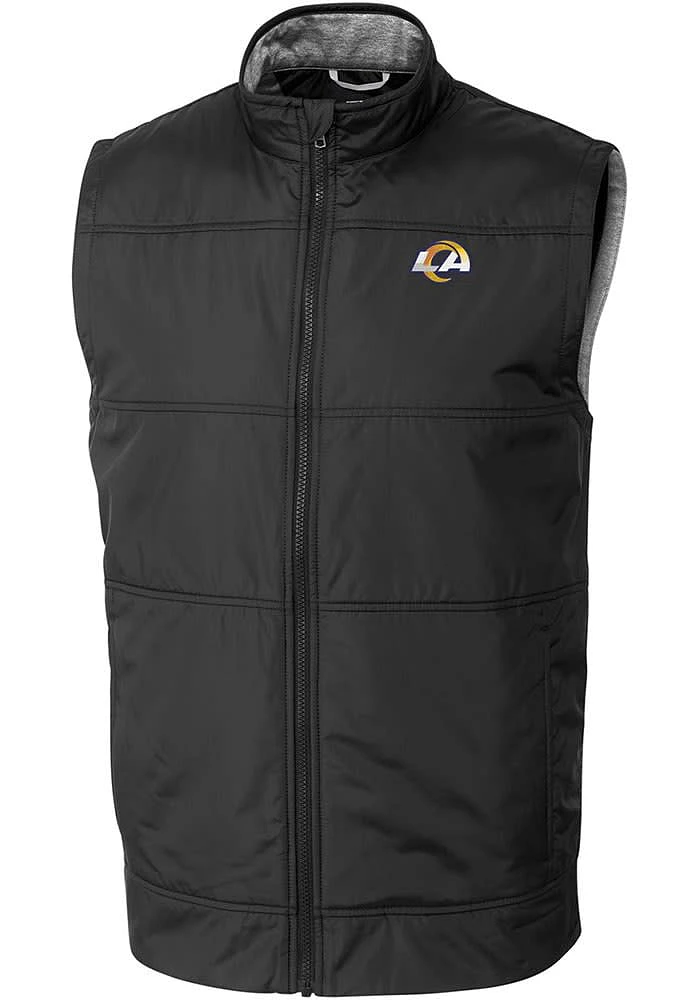 Cutter and Buck Los Angeles Rams Mens Stealth Sleeveless Jacket