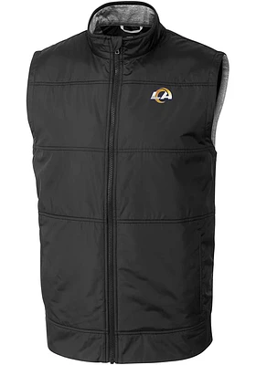 Cutter and Buck Los Angeles Rams Mens Stealth Sleeveless Jacket