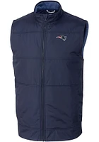 Cutter and Buck New England Patriots Mens Navy Blue Stealth Sleeveless Jacket